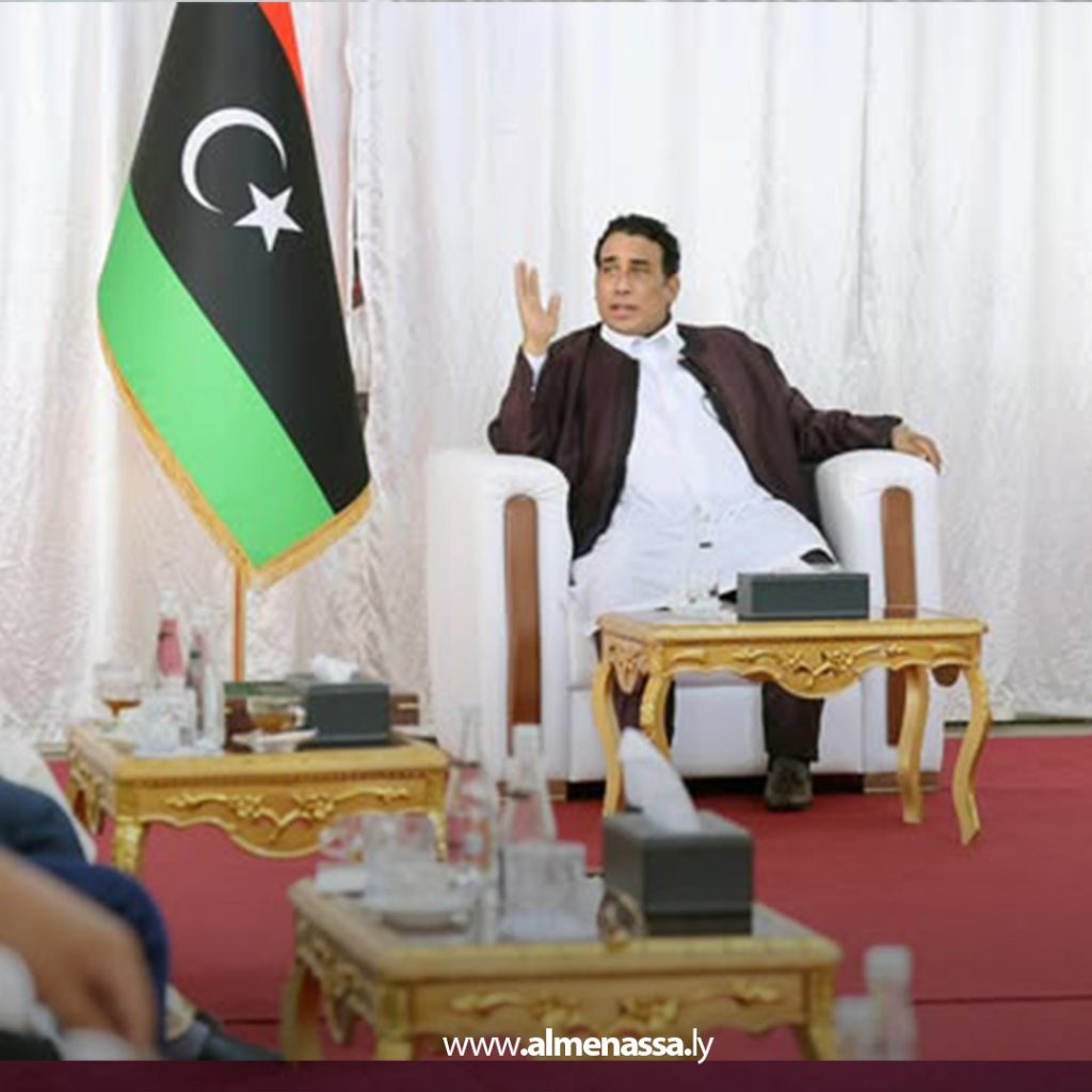03 10 المنفي يبحث مع وفد من المجلس الاجتماعي لقبائل زليتن ملف المصالحة الوطنية