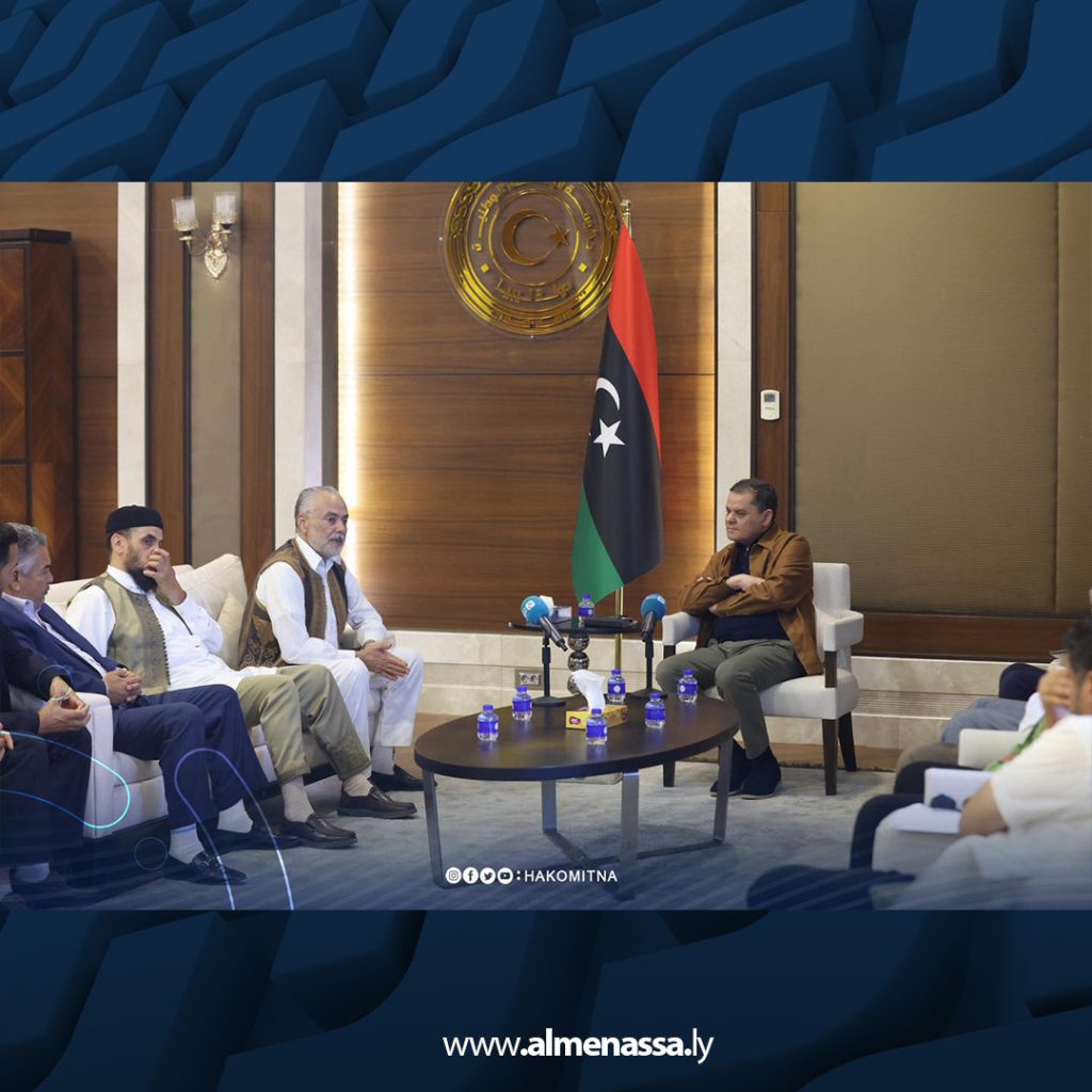 07 9 خلال لقائه وفد من صبراتة .. الدبيبة: الحكومة استطاعت فرض النظام وتحقيق الاستقرار بطرابلس