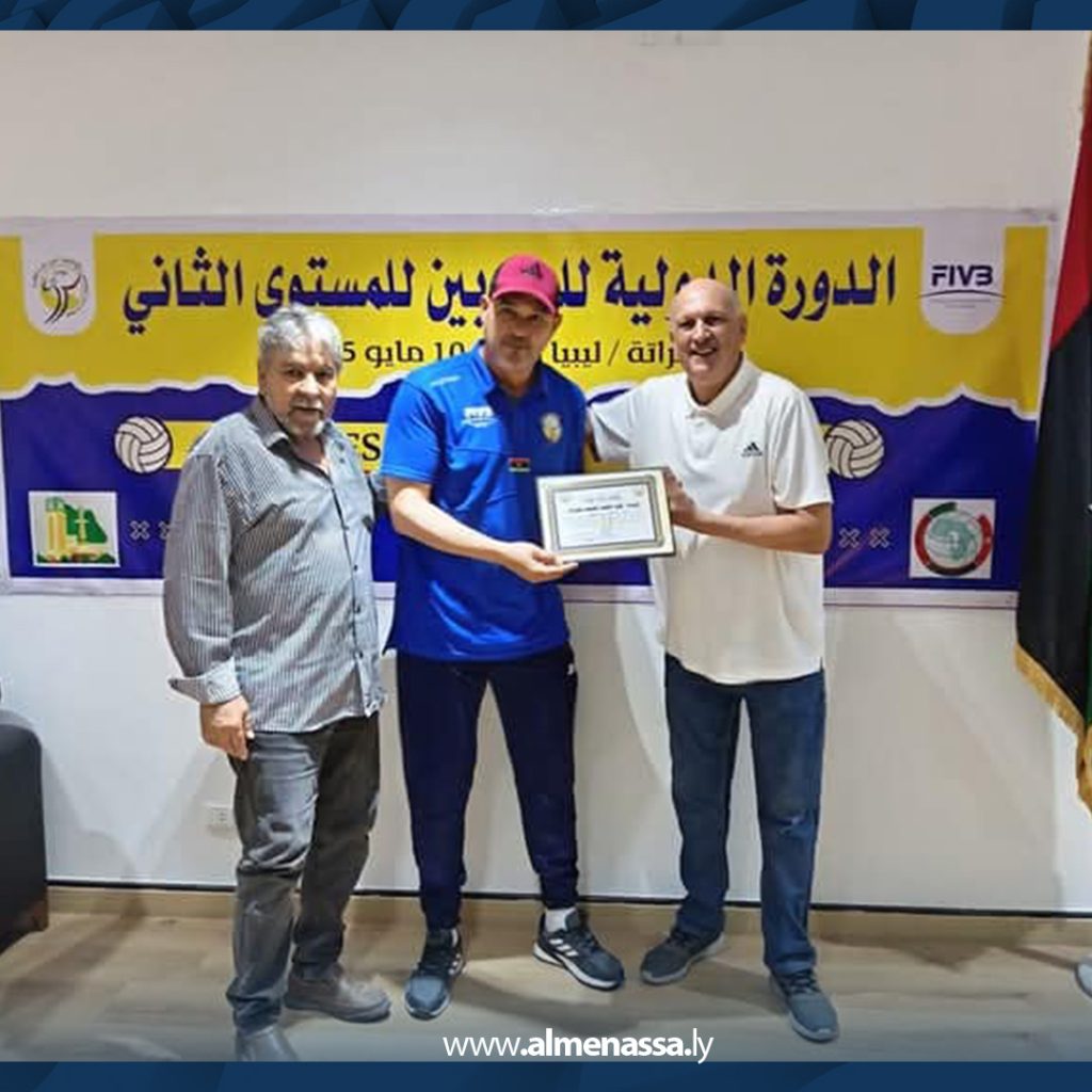 3 1 اختتام الدورة التدريبية للكرة الطائرة في المستوى الثاني بمدينة مصراتة