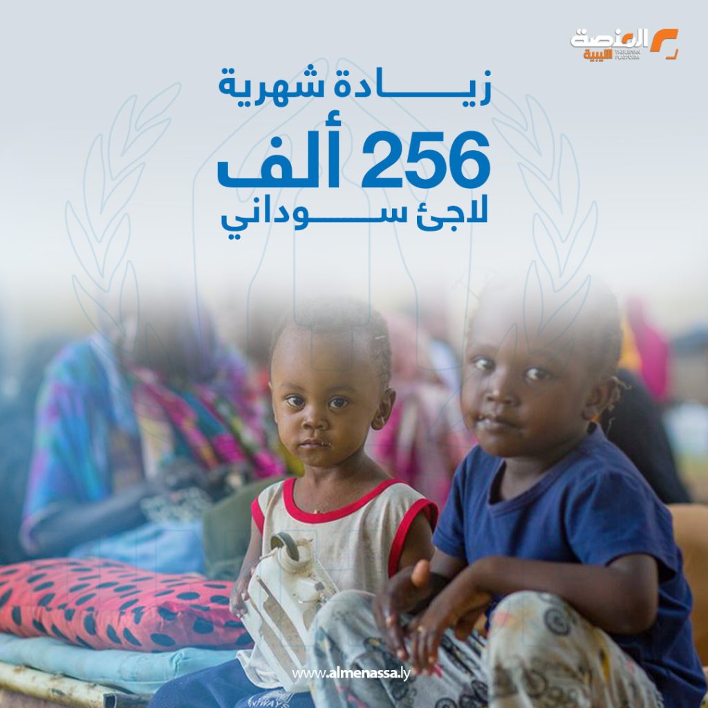 3 11 مفوضية الأمم المتحدة لشؤون اللاجئين 313 ألف لاجئ سوداني في ليبيا حتى أبريل2025