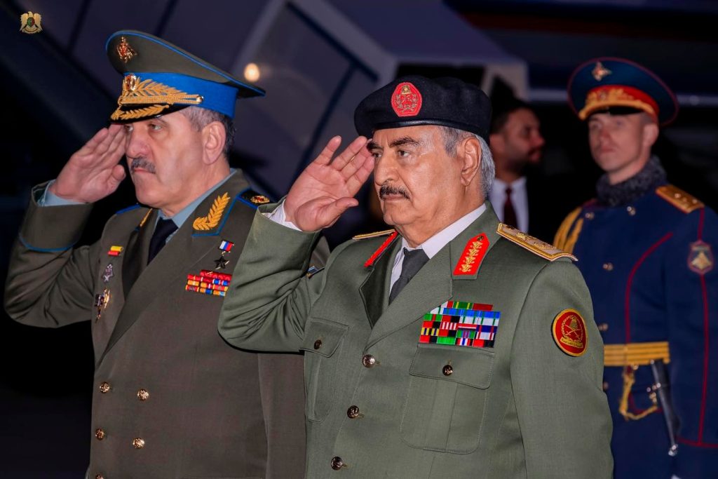 494666602 1027509879561637 7969937736838703551 n المشير خليفة حفتر يصل الى روسيا الإتحادية بدعوة رسمية من الجانب الروسي