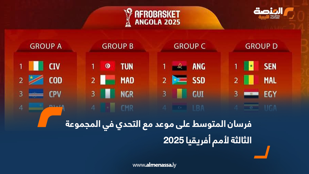 فرسان المتوسط على موعد مع التحدي في المجموعة الثالثة لأمم أفريقيا 2025