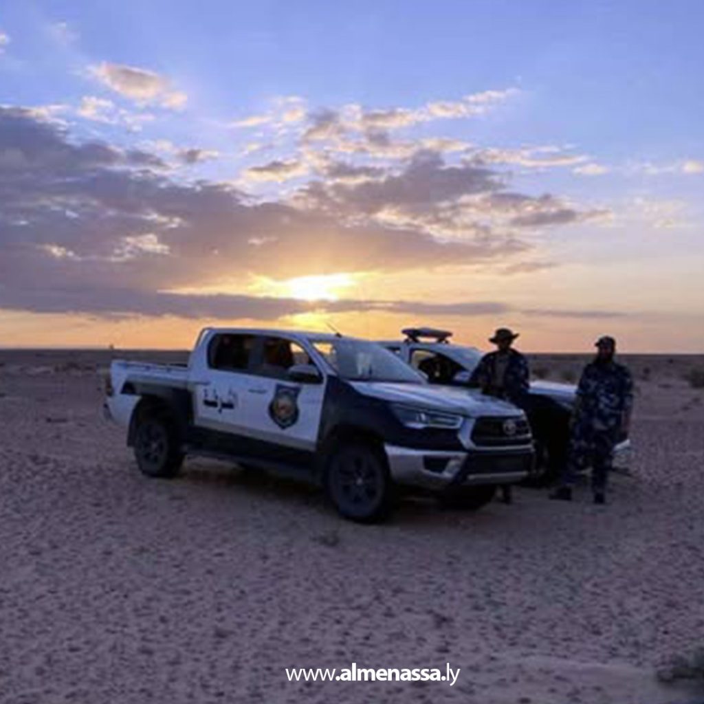 extra 1 دوريات من منطقة وازن إلى نقطة مشهد صالح لتأمين الحدود مع تونس