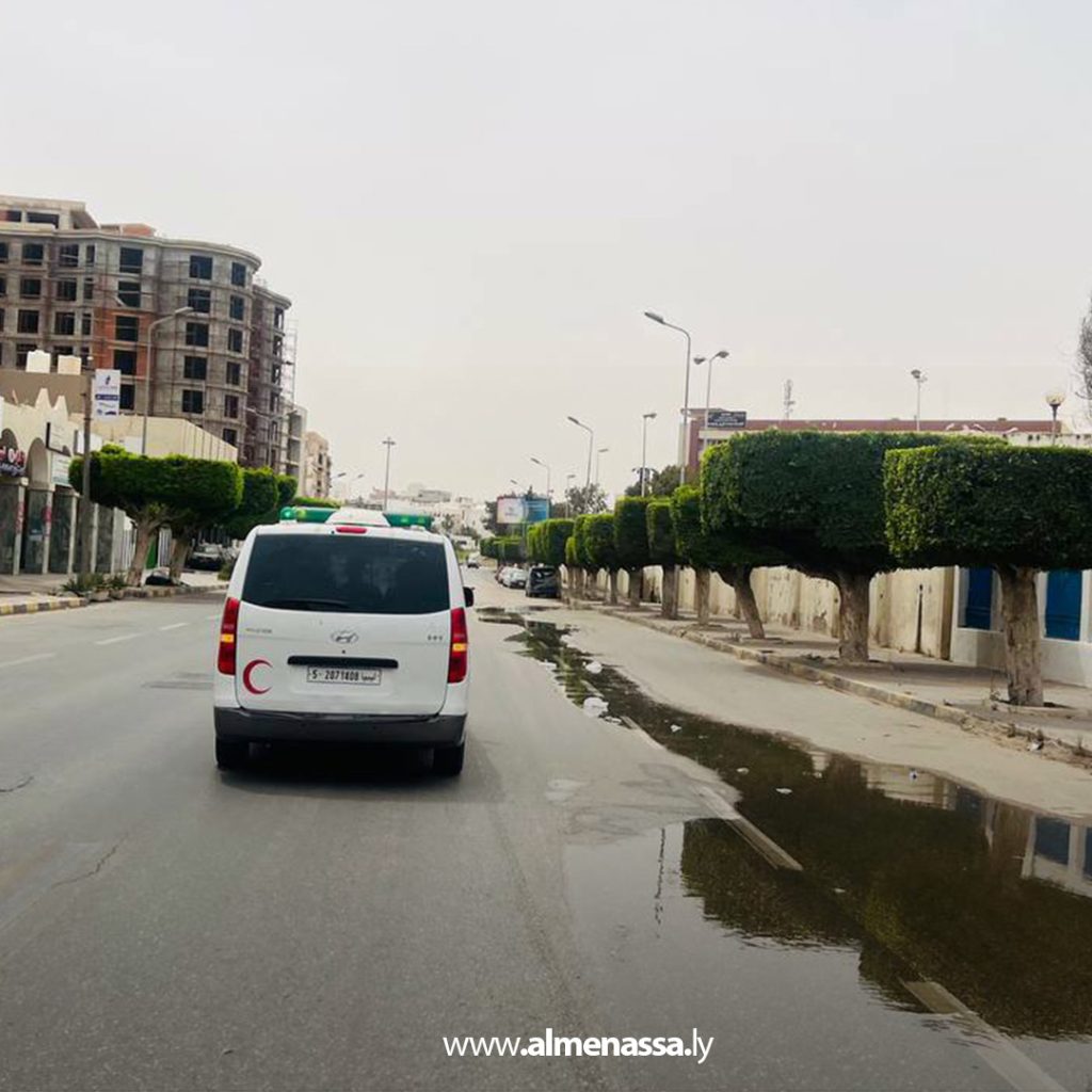 extra 133 الهلال الأحمر طرابلس ينفذ عمليات إخلاء ويُجري جولات تفقدية عقب إعلان الهدنة