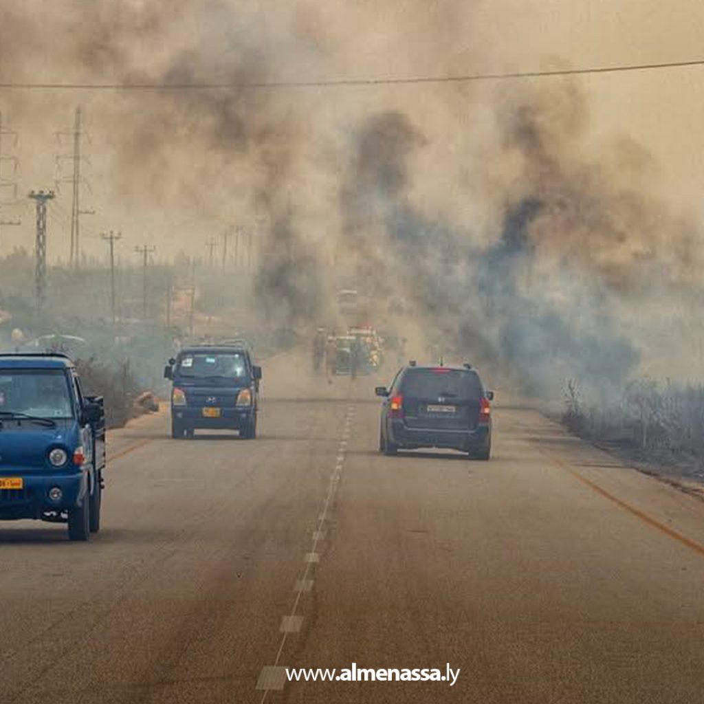 extra 228 السيطرة على ثلاث حرائق في نطاق القبة بعد تدخل سريع من أجهزة الشرطة الزراعية والأمنية
