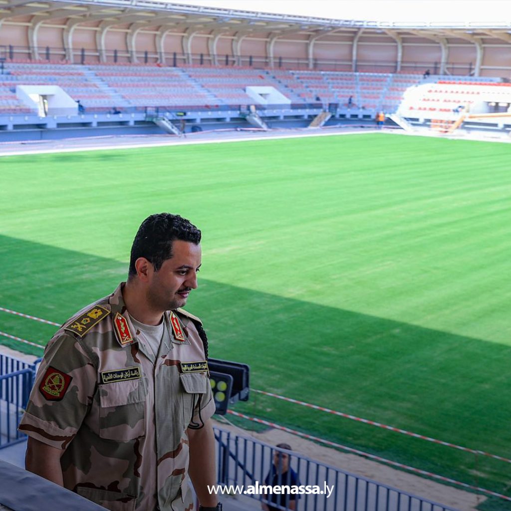 extra1 134 رئيس أركان الوحدات الأمنية يتفقد ملعب المدينة العسكرية الجديد استعدادًا لافتتاحه