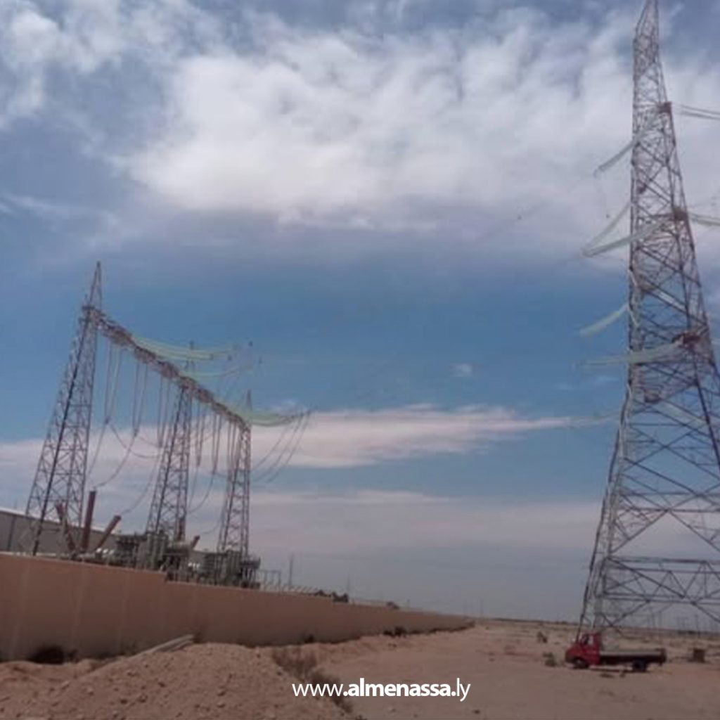 extra1 182 شركة الكهرباء: إعادة شحن خط القوارشة مراوة بعد صيانته