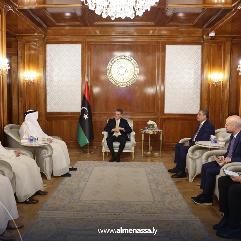 extra1 80 رئيس حكومة الوحدة الوطنية يستقبل وزير الدولة القطري ويبحثان سبل تعزيز التعاون الثنائي