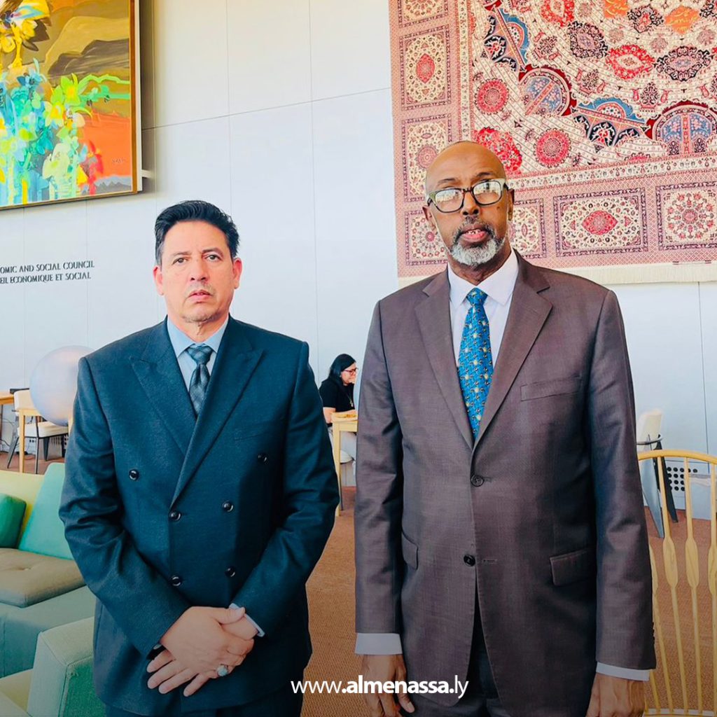 extra11 171 النائب يوسف العقوري يبحث في نيويورك مصير الأرصدة الليبية المجمدة