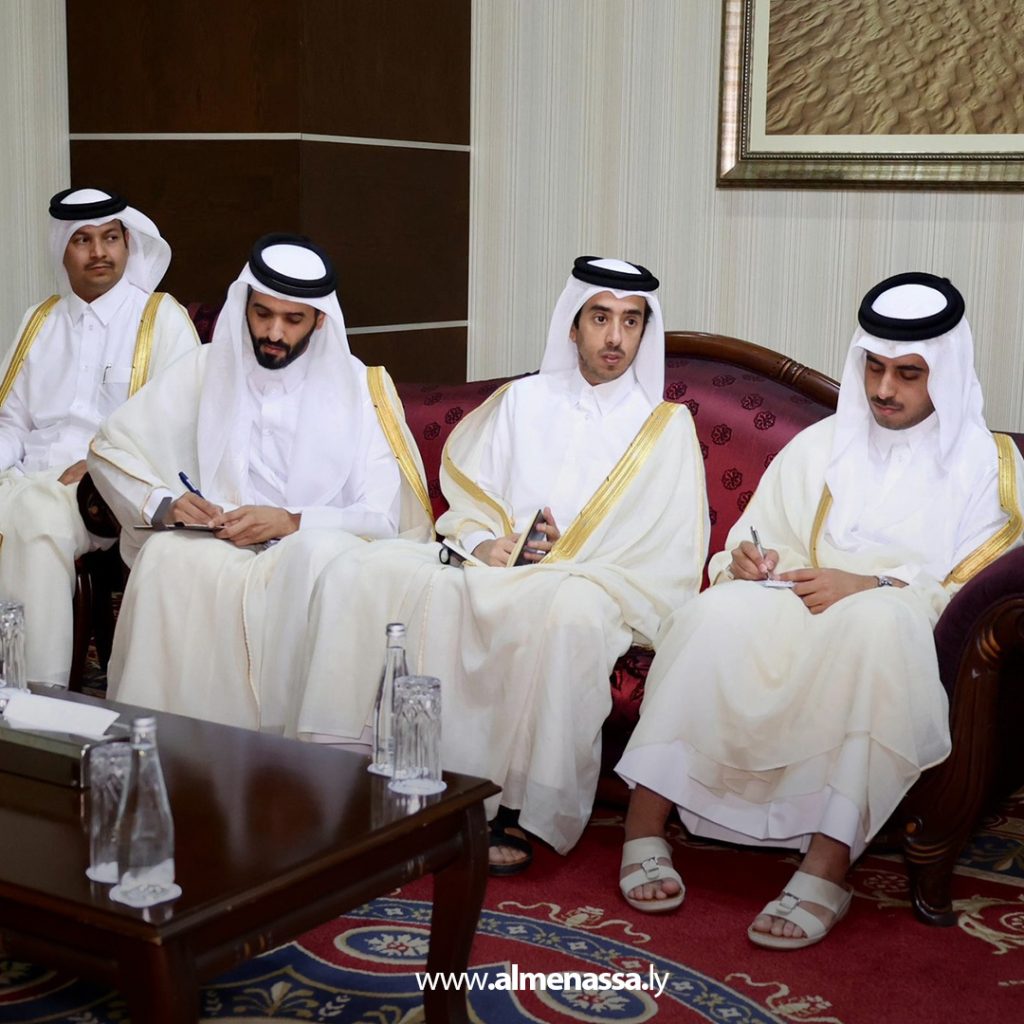 extra11 54 الكوني يستقبل وزير الدولة بوزارة الخارجية القطرية