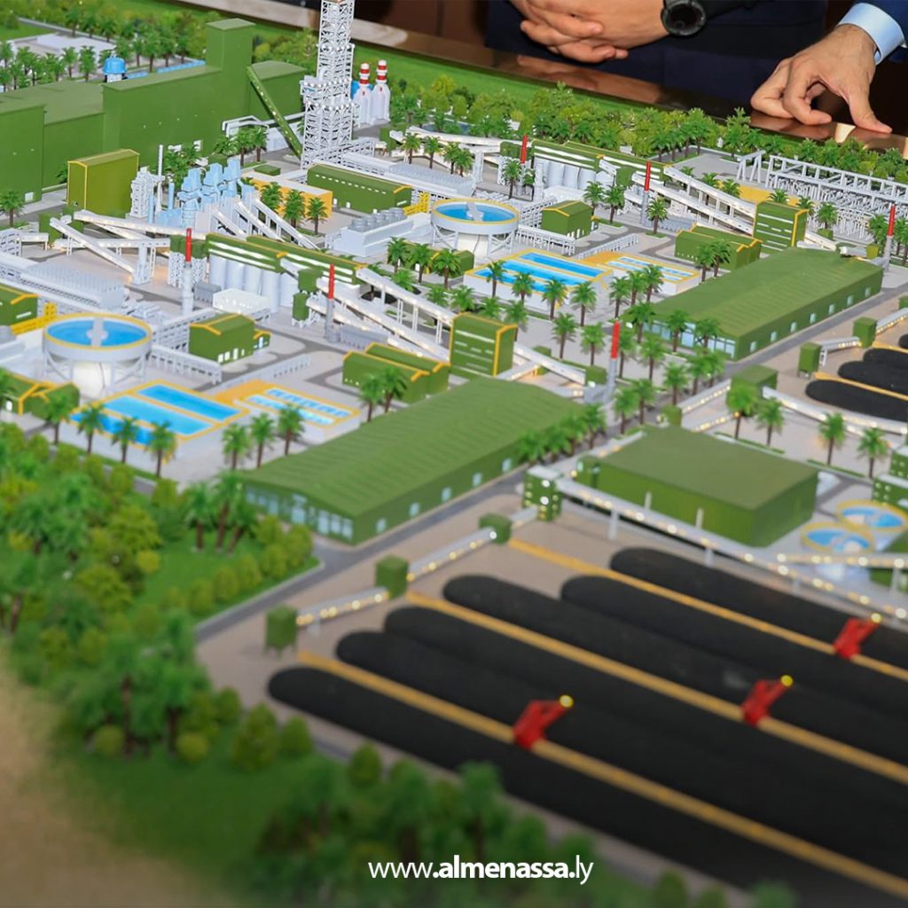 extra1111 37 الفريق صدام حفتر يشرف على تنفيذ أكبر مصنع للحديد المختزل المباشر في العالم بشرق بنغازي