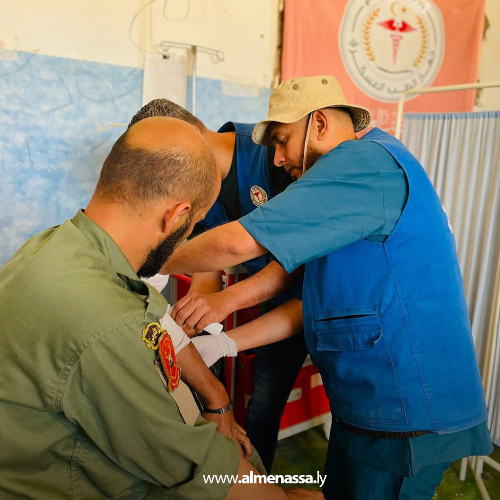 extra1111 79 سرية الإسعاف والإنقاذ العسكري تبدأ تدريباتها ضمن المشروع التعبوي الوطني "ليبيا"