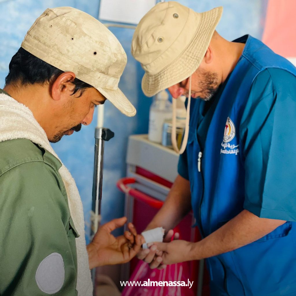 extra1111111 39 سرية الإسعاف والإنقاذ العسكري تبدأ تدريباتها ضمن المشروع التعبوي الوطني "ليبيا"