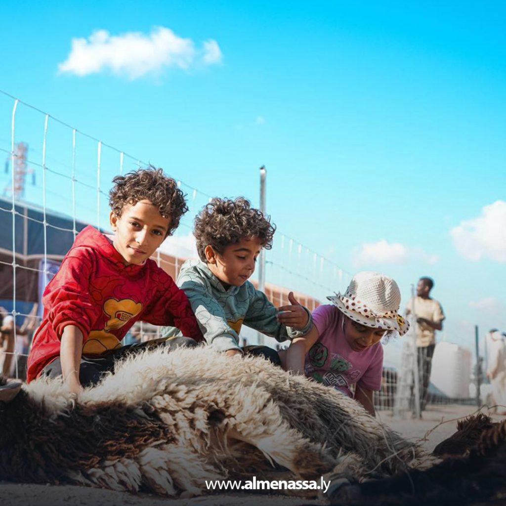 extra1111111 43 وصول أولى دفعات الأضاحي المدعومة من الحكومة الليبية إلى بلدية الأبيار