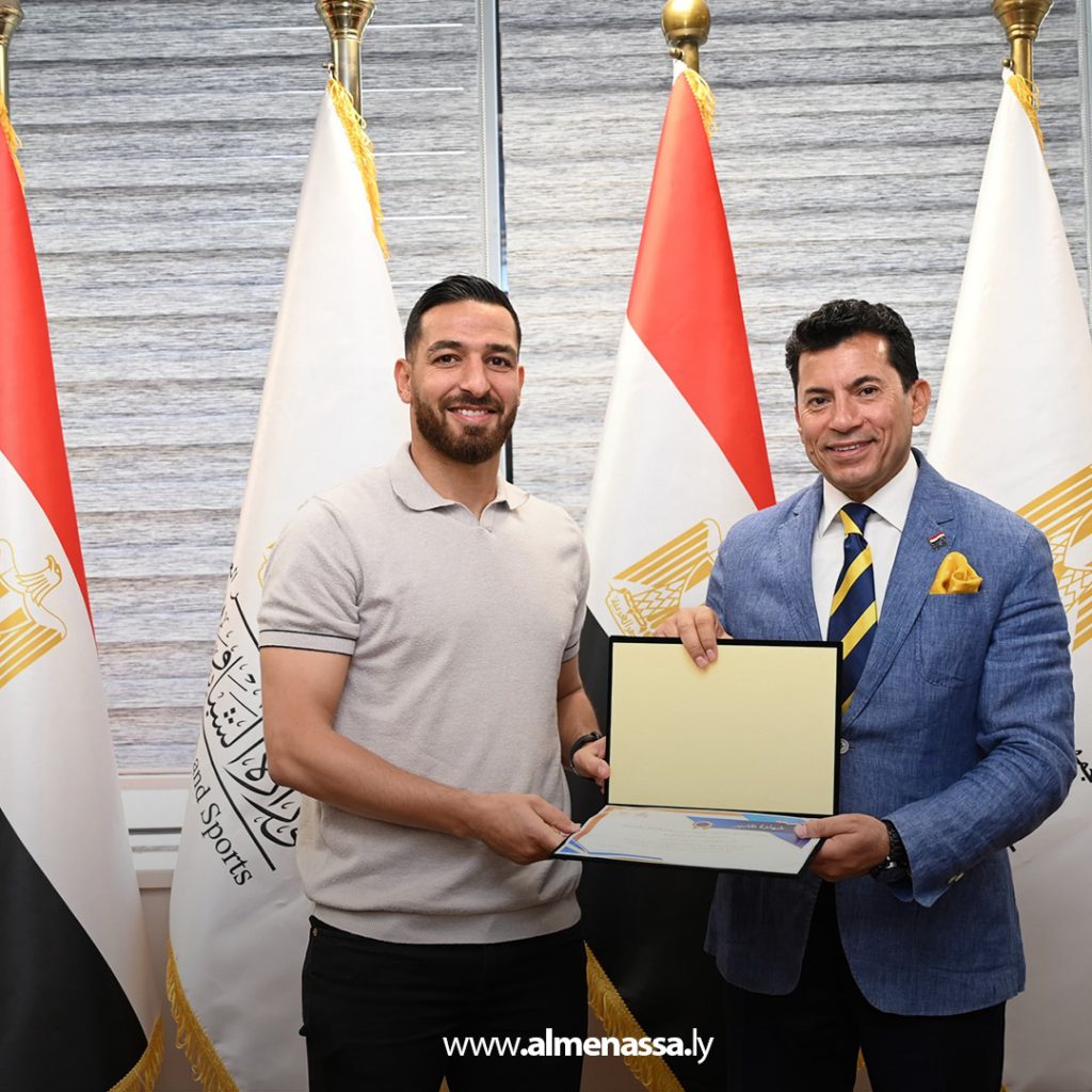 extra11111111 15 وزير الرياضة المصري يستقبل البعثة المصرية العائدة من ليبيا ويكرم أبطالها