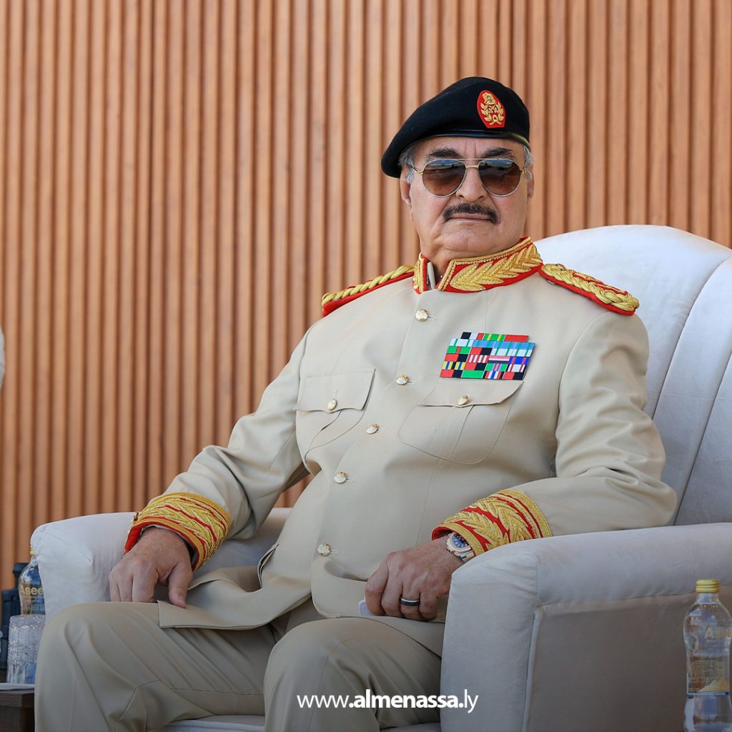 extra11111111111111111111111111 المشير حفتر والمستشار عقيلة صالح يصلان المدينة العسكرية ويعطيان إشارة انطلاق العرض العسكري في الذكرى الـ11 لثورة الكرامة