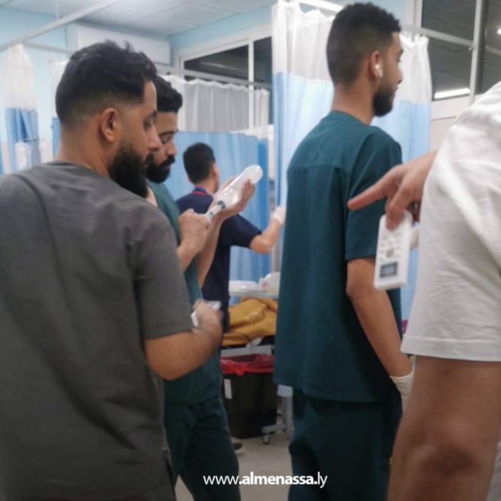 extraذ 2 مستشفى الجلاء يستقبل 9 مصابين نتيجة انفجار أسطوانة غاز داخل مطعم ببنغازي