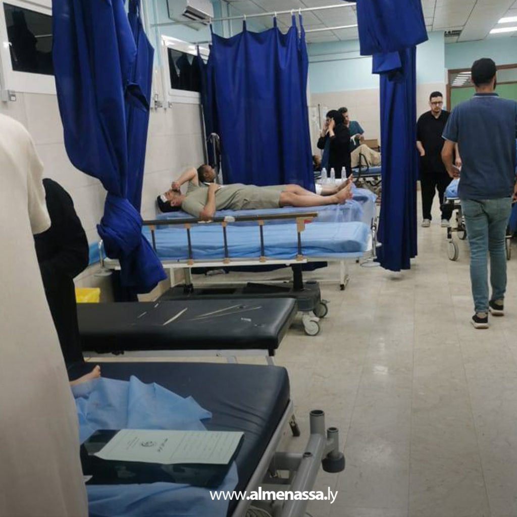 extraذذ 2 مستشفى الجلاء يستقبل 9 مصابين نتيجة انفجار أسطوانة غاز داخل مطعم ببنغازي