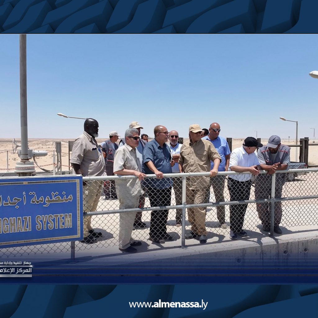 رئيس جهاز النهر الصناعي يتفقد تعبئة خزان أجدابيا ويبحث تحديات العمل الميداني 1 01 50