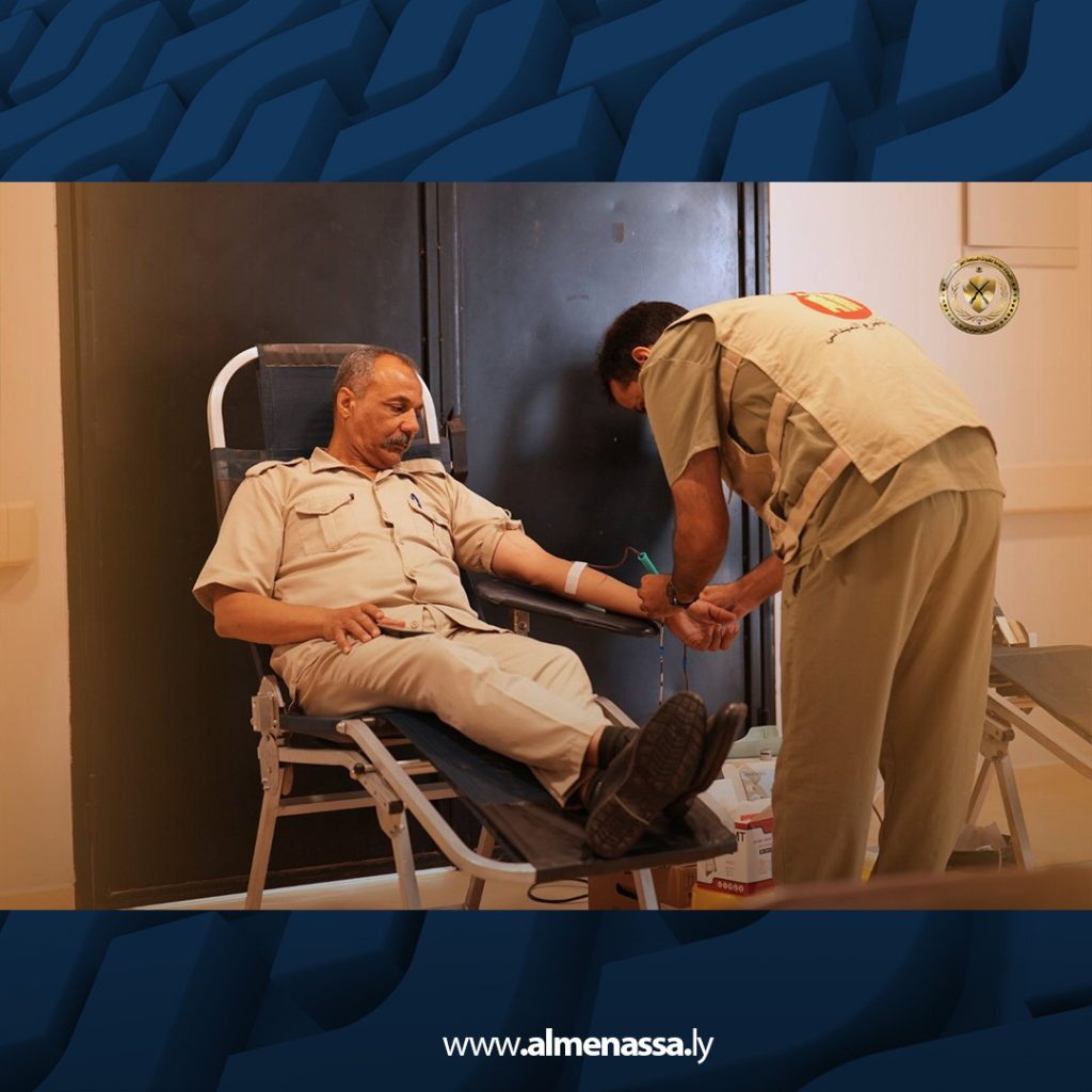 03 37 رئاسة القوات البرية تطلق حملة تبرع بالدم دعما للمستشفيات