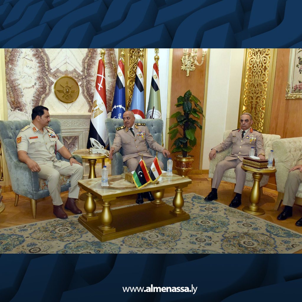 05 21 الفريق صدام حفتر يبحث في القاهرة ملفات الحدود والهجرة غير النظامية مع رئيس أركان حرب القوات المصرية