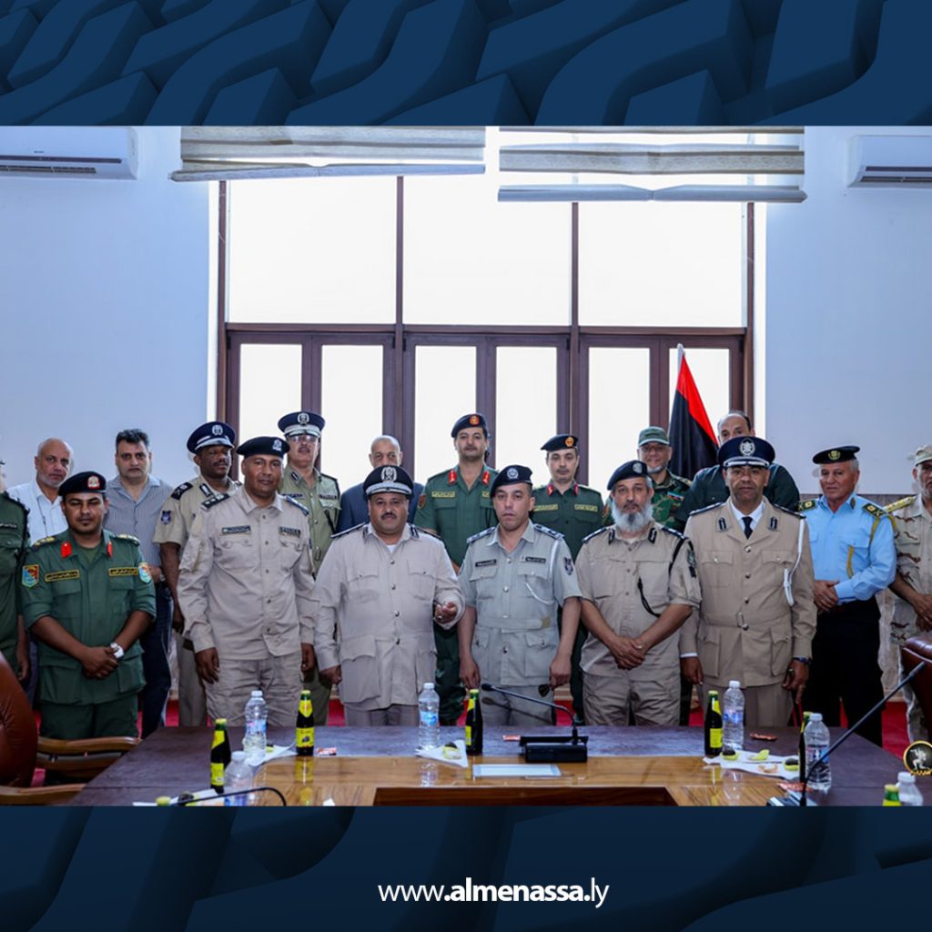 08 5 الفريق ركن خالد حفتر يترأس اجتماعا أمنيا في البيضاء لبحث جاهزية الوحدات الأمنية والعسكرية