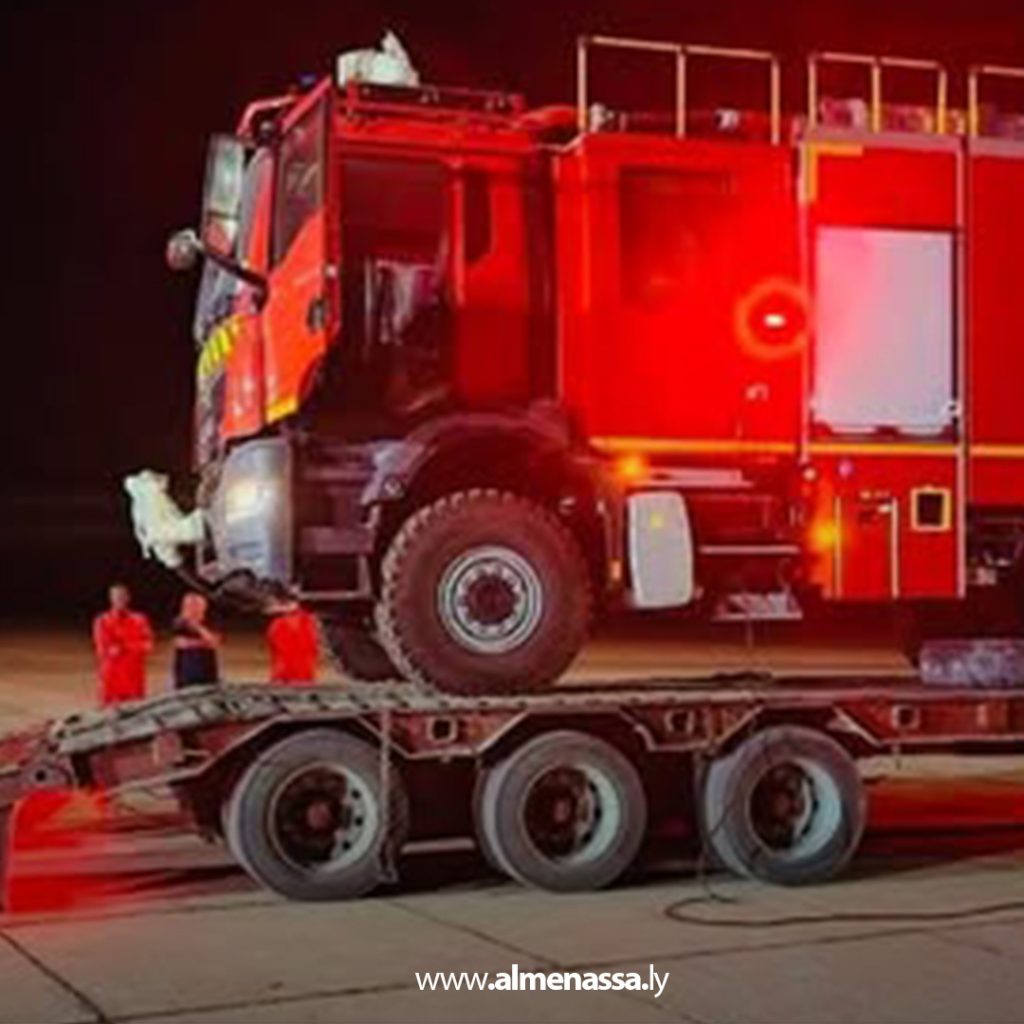 Extra 335 مطار أوباري يتسلم شاحنة إطفاء حديثة لتعزيز قدرة الاستجابة للطوارئ