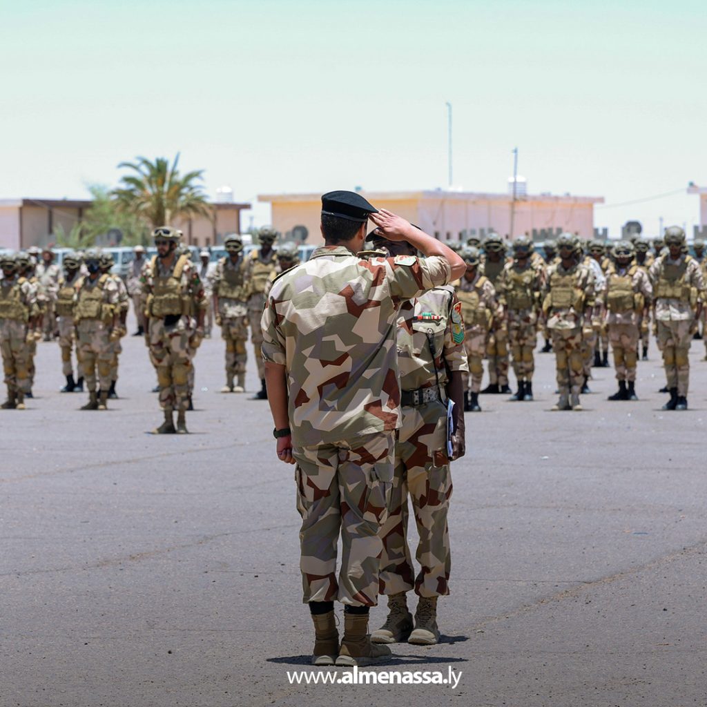 Extra1111 96 Lieutenant General Khaled Haftar inspects Fifth Brigade readiness in Sabha