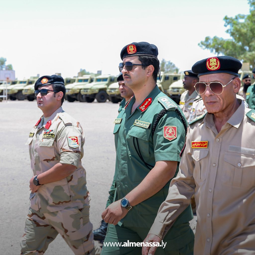 Extra1111111111 24 Lieutenant General Khaled Haftar inspects Fifth Brigade readiness in Sabha