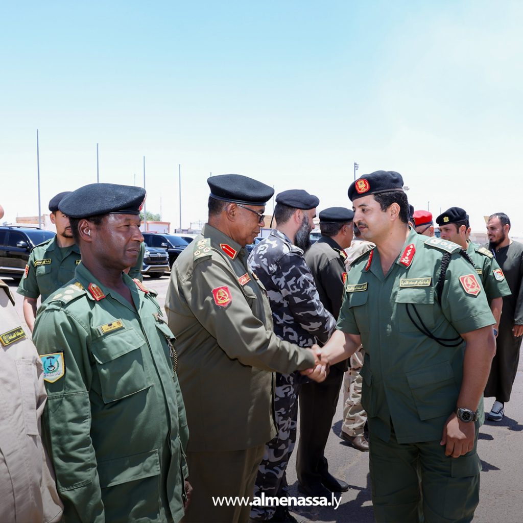 Extra111111111111111 7 Lieutenant General Khaled Haftar inspects Fifth Brigade readiness in Sabha