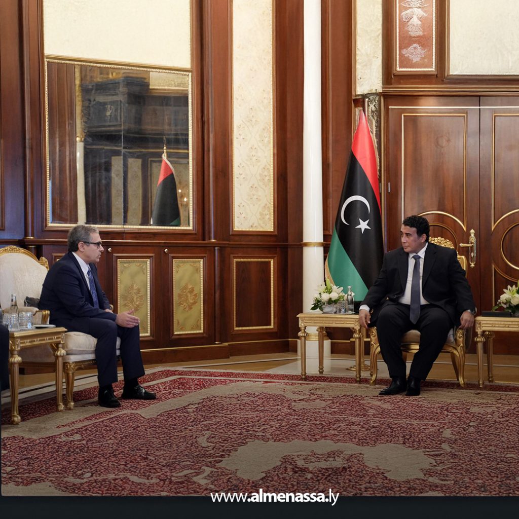 extra 223 المنفي يستقبل القائم بالأعمال الأمريكي لبحث تطورات المسار السياسي وحقوق الإنسان في ليبيا