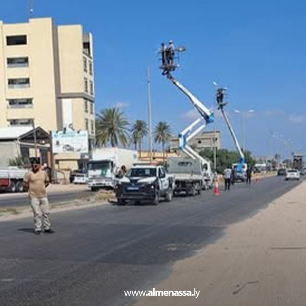 extra 38 الشرطة الكهربائية تناقش التحديات التي تواجه مشروع خط جديد غرب طرابلس