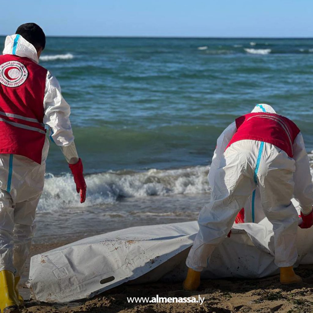 extra 84 الهلال الأحمر فرع طرابلس يعلن انتشال جثة على شاطئ البحر في منطقة تاجوراء