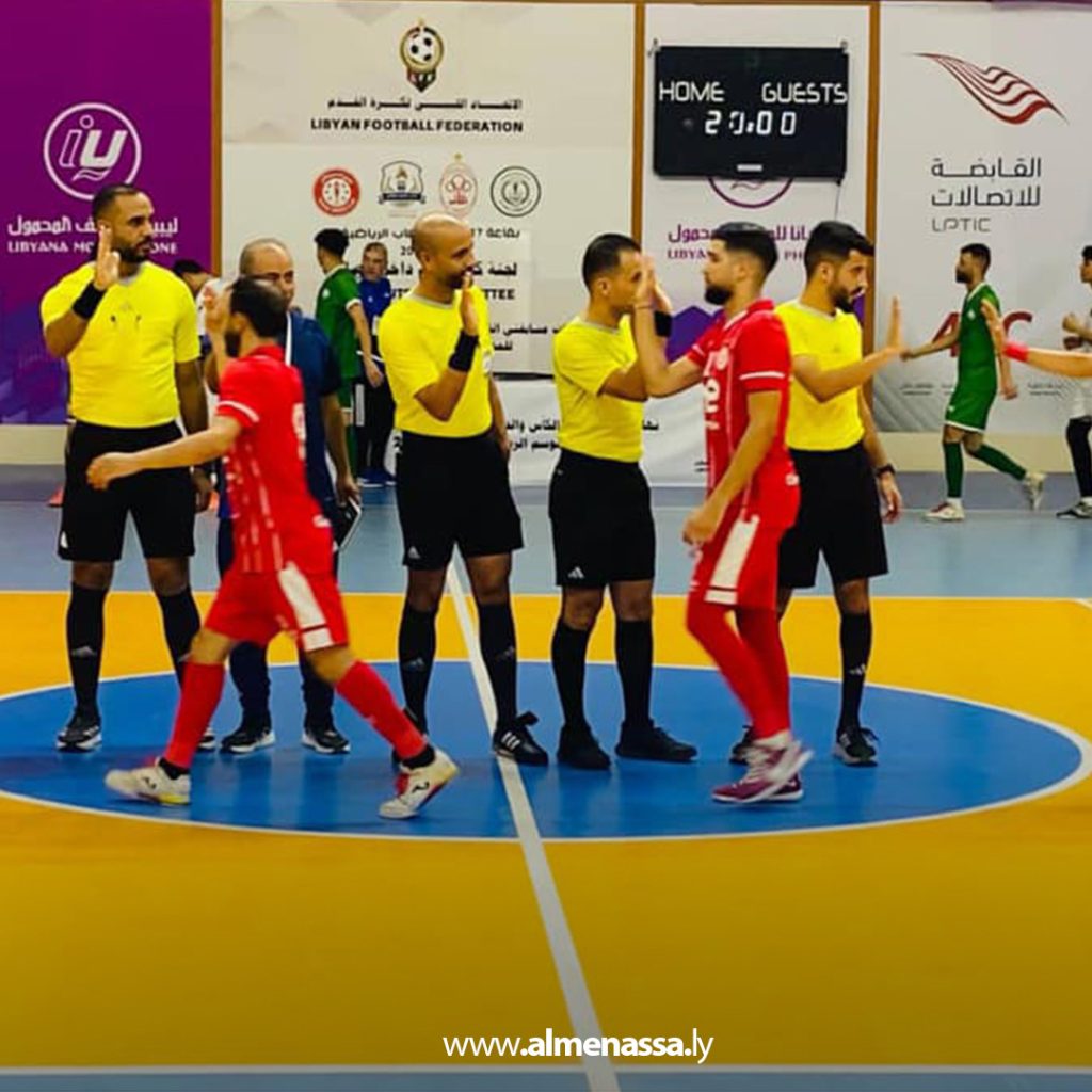 extra1 247 انتصارات عريضة للسويحلي والاتحاد من المرحلة النهائية للدوري الليبي داخل الصالات