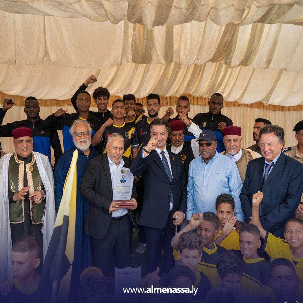 extra11 117 رئيس المفوضية العليا للمصالحة الوطنية يشارك في افتتاح نادي المختار ببنغازي