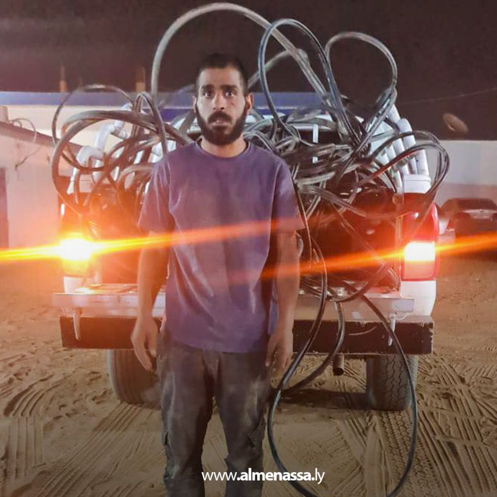 extra11 73 ضبط تشكيل عصابي متورط في سرقة كوابل الاتصالات بمدينة الكفرة
