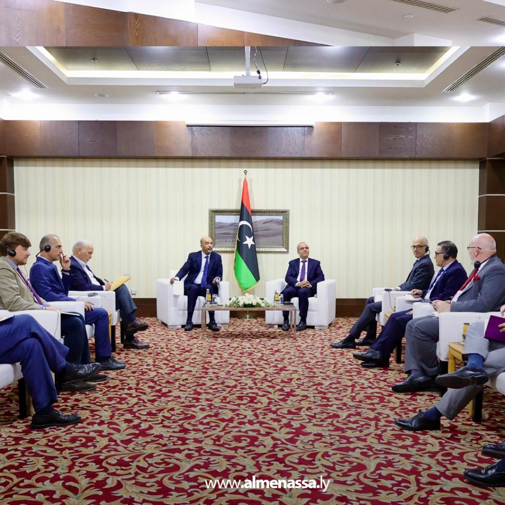 extra111 62 الكوني واللافي يلتقيان سفراء دول أوروبية ويؤكدان أهمية دعم الاستقرار السياسي