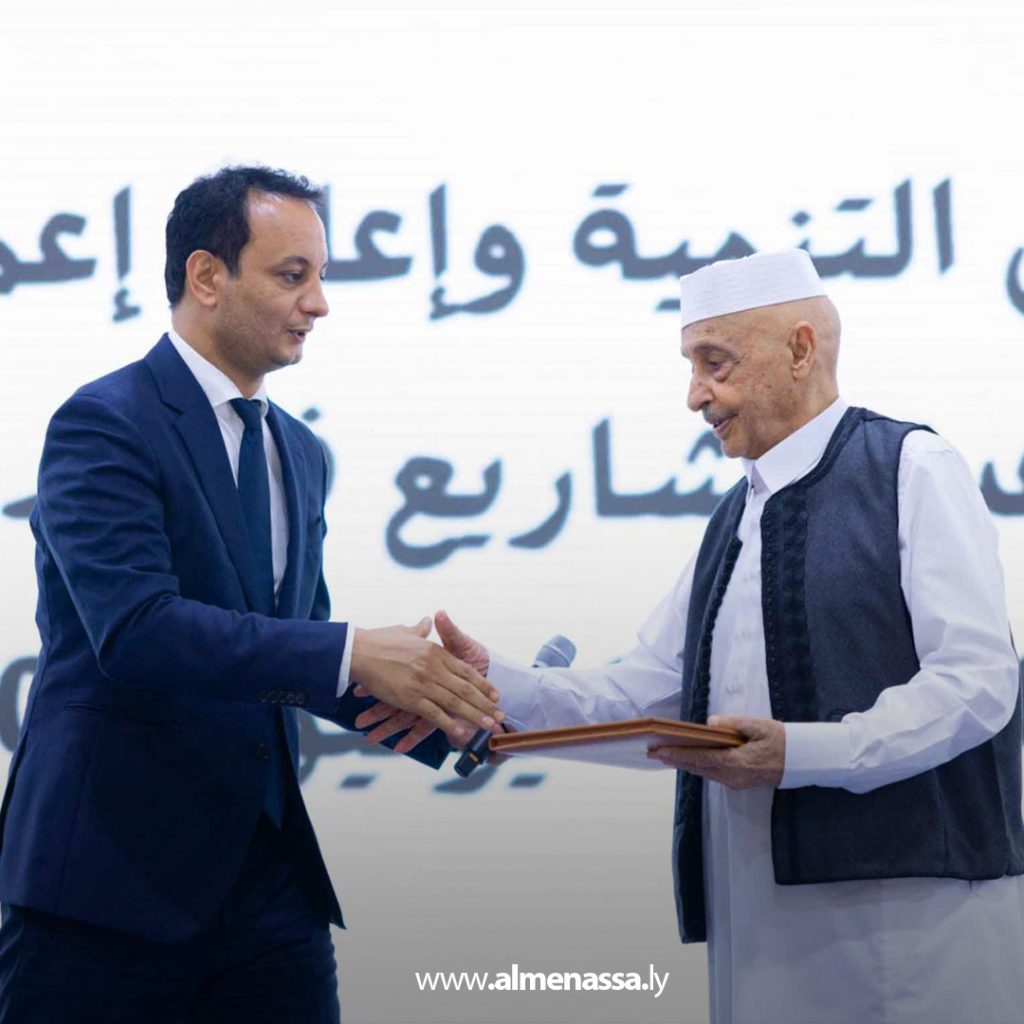 extra11111 60 رئيس مجلس النواب ومدير صندوق الإعمار يفتتحان عددًا من المشاريع التنموية في مدينة درنة