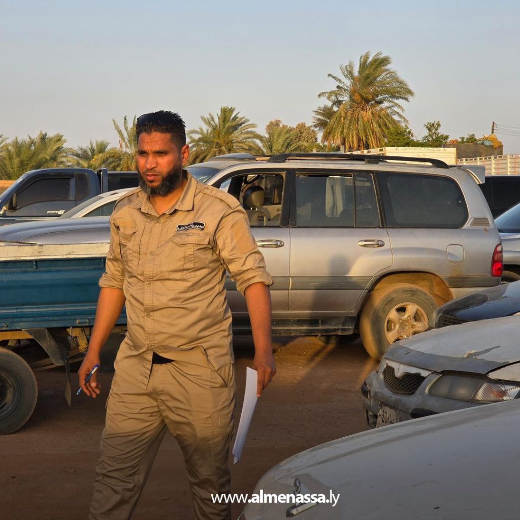 extra111111111 22 حملة أمنية واسعة بالكفرة تسفر عن حجز 160 مركبة مخالفة