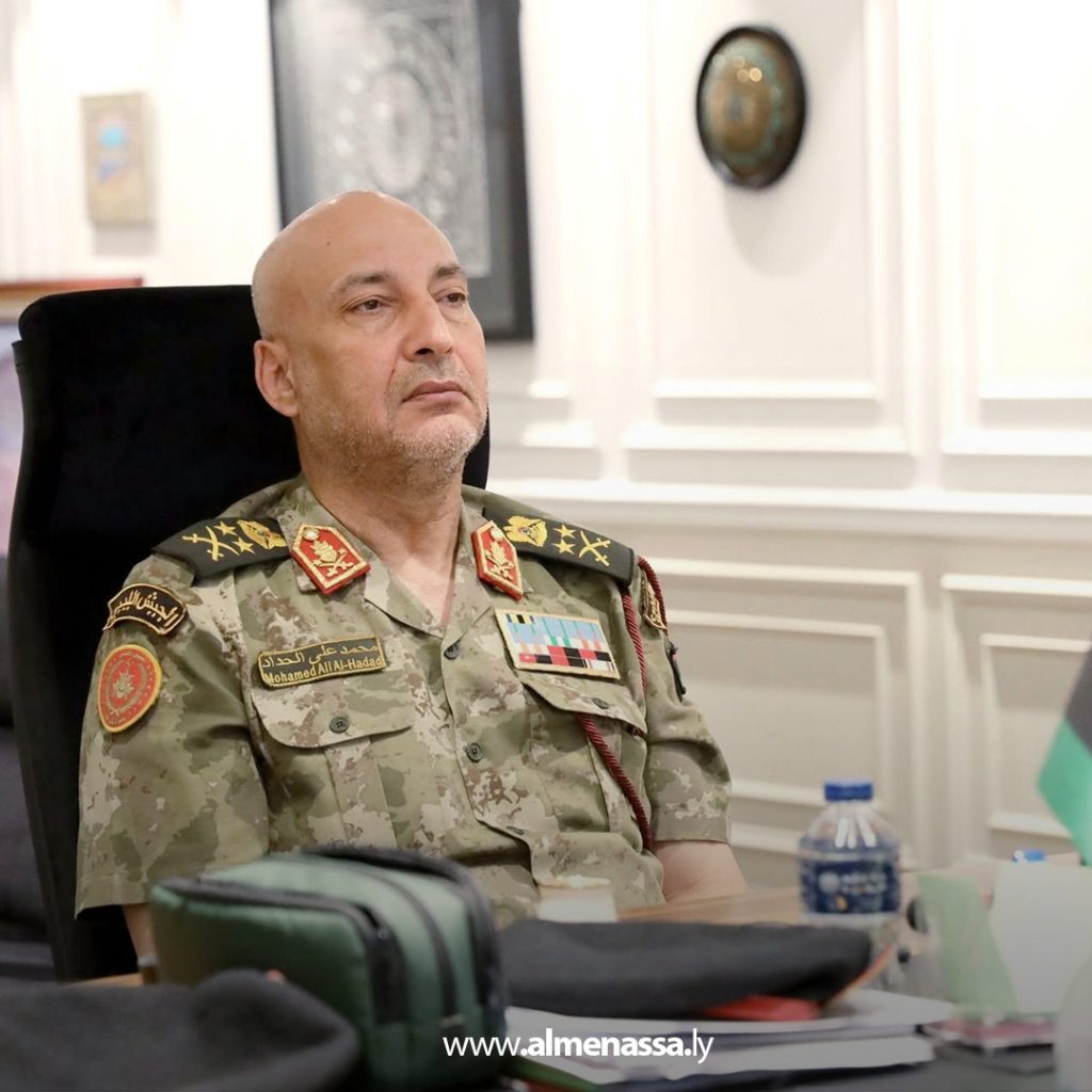 extraشش 1 الحداد يطّلع على نتائج أعمال لجنة مطابقة بيانات منتسبي الجيش الليبي