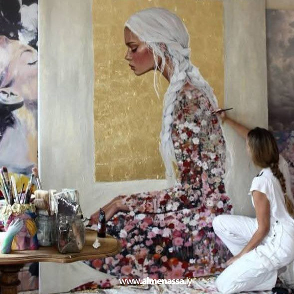 02 7 أزمة مها الصغير...بعد الرسامة الدنماركية.. أصحاب باقي اللوحات يتهمون مها الصغير بسرقة أعمالهم
