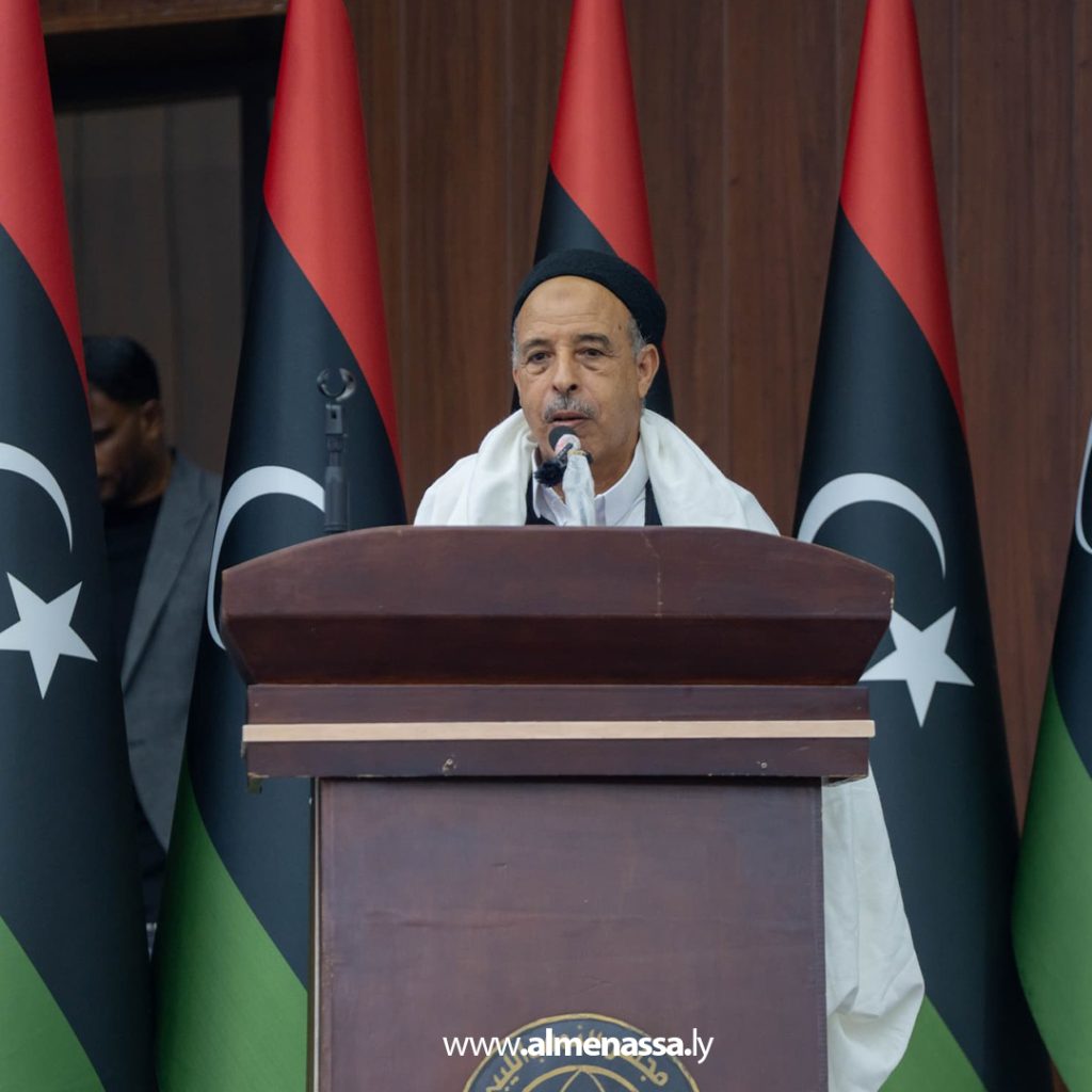 Extra 350 رئيس مجلس النواب يلتقي أعيان ومشايخ وحكماء المنطقة الغربية