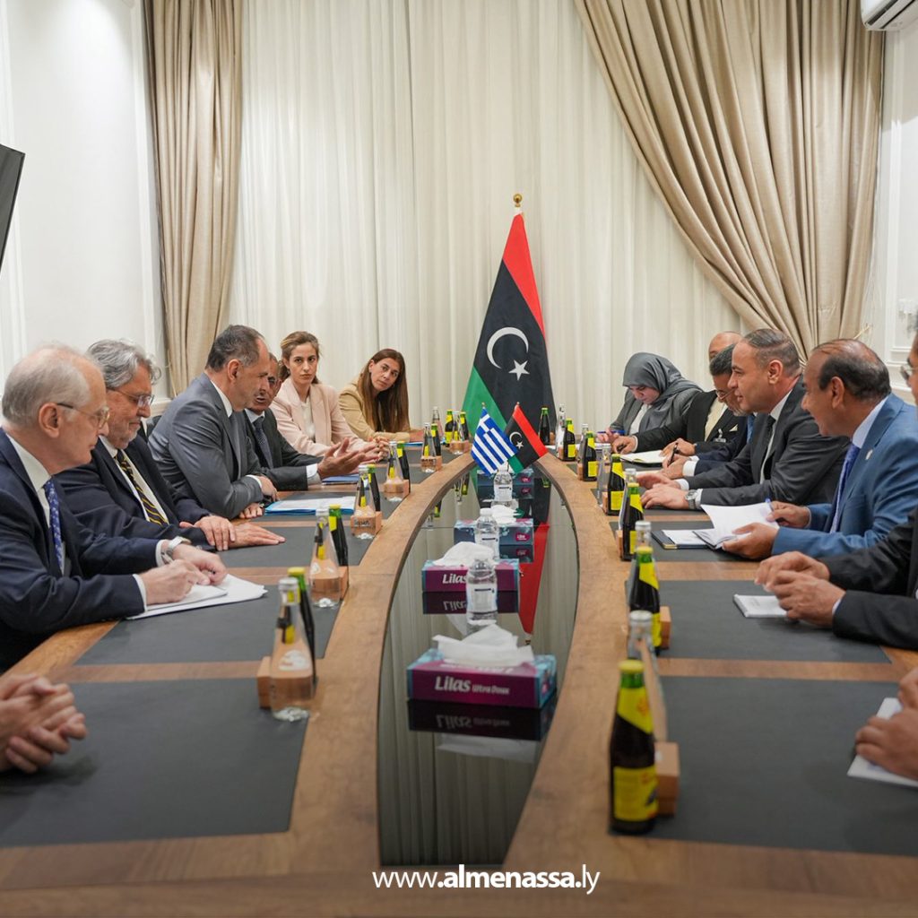 Extra1 155 وزير الخارجية الليبي يستقبل نظيره اليوناني في مستهل زيارة رسمية إلى ليبيا