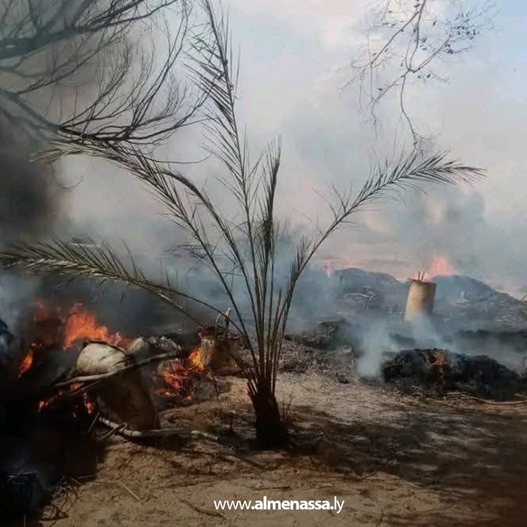 Extra11 108 تصاعد حرائق الغابات ومزارع النخيل في جنوب ليبيا وسط تحذيرات من تغيّرات مناخية ومطالب بتعزيز الاستجابة