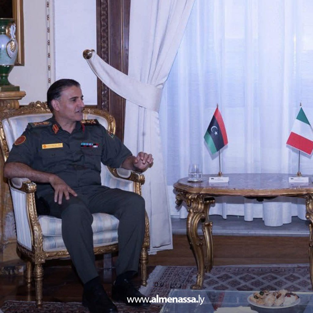 Extra11 164 النمروش يبحث مع رئيس أركان الجيش الإيطالي سُبل تطوير التعاون العسكري