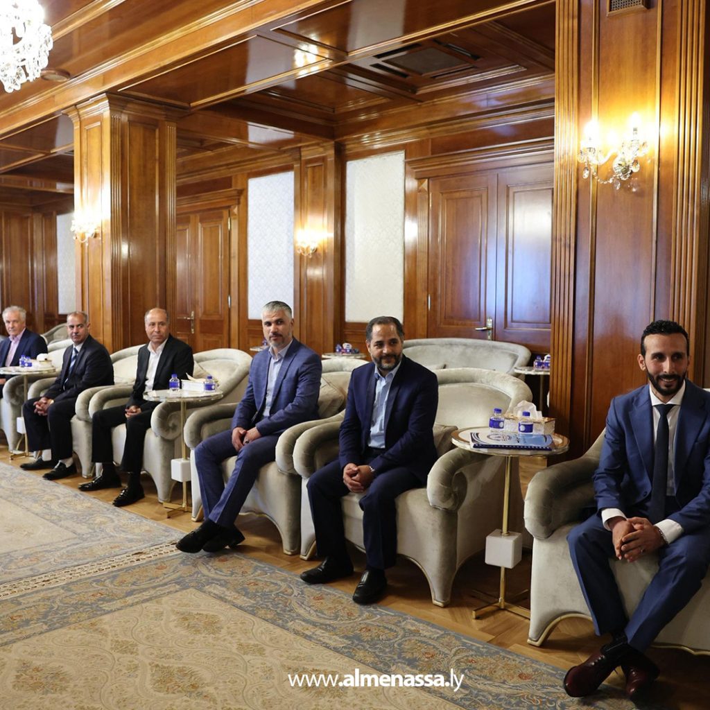 Extra111 121 الدبيبة يستقبل رئيس وأعضاء مجلس جامعة بني وليد