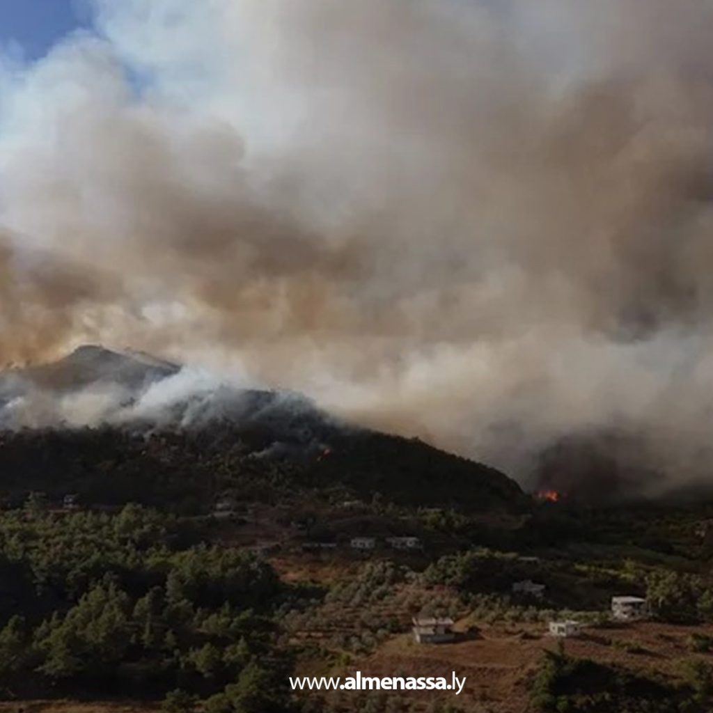 Extra111 42 استمرار جهود السيطرة على حرائق اللاذقية بعد امتدادها في عدة أماكن من الريف