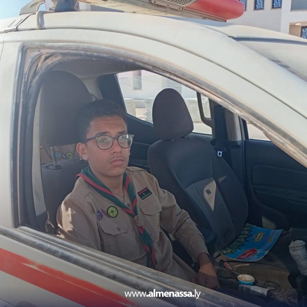 Extra1111 100 نجاة 21 كشاف من مفوضية بنغازي في حادث سير أثناء توجههم إلى درنة