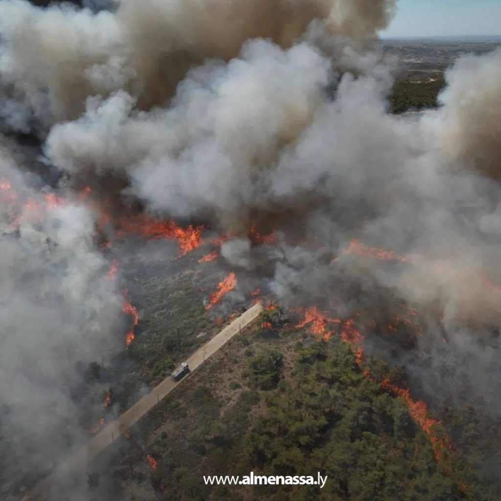 Extra11111 23 استمرار جهود السيطرة على حرائق اللاذقية بعد امتدادها في عدة أماكن من الريف