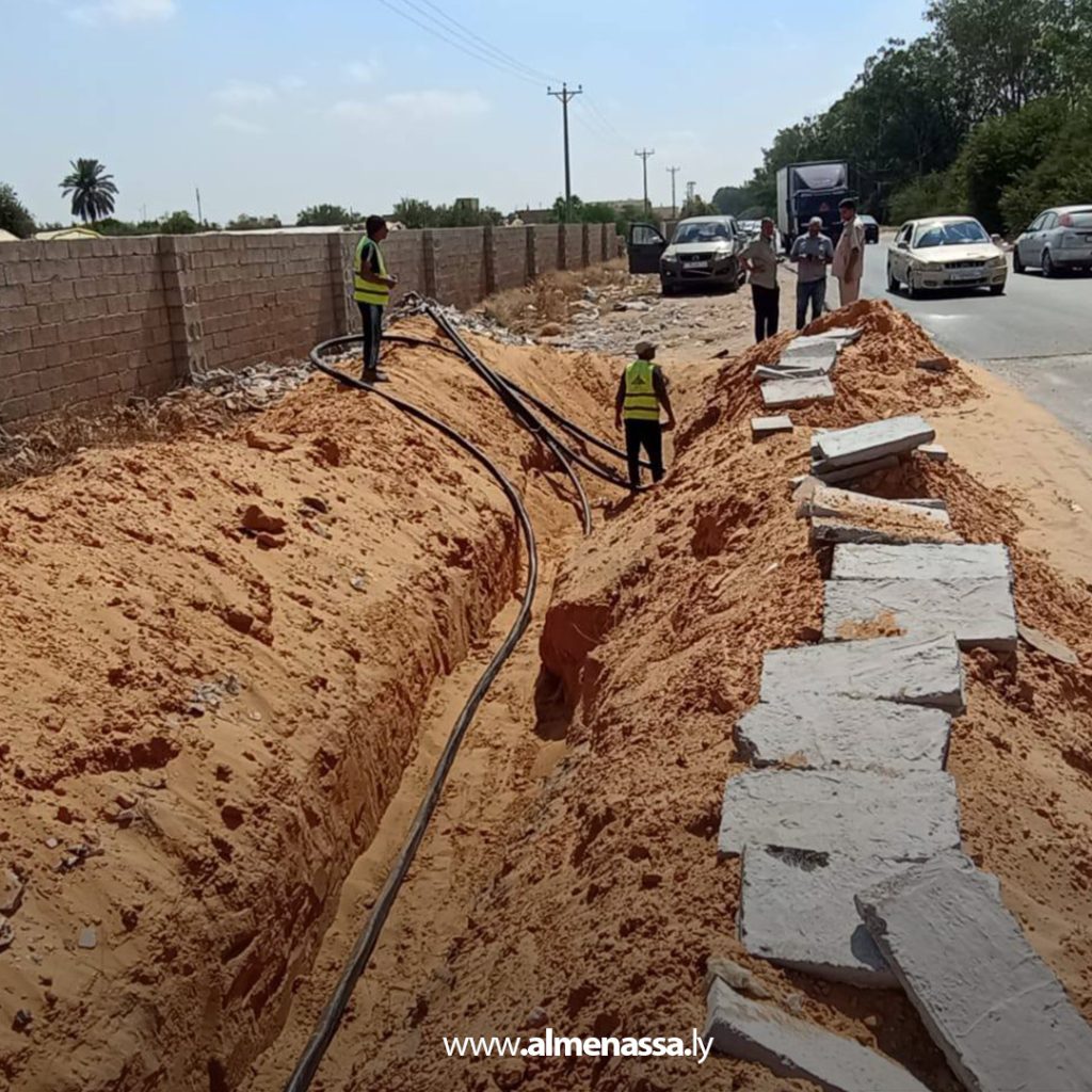 Extra111111 1 الكهرباء تواصل تنفيذ مشروع ربط محطة النظم في الكريمية لتحسين استقرار الشبكة